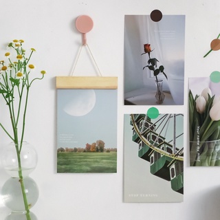 [15 tấm ] Set postcard decor - Sticker tròn