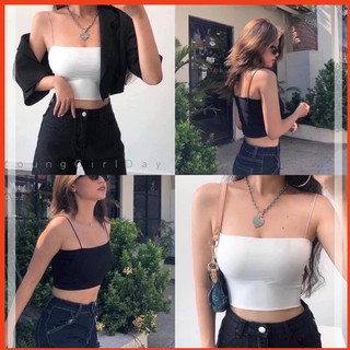 Áo croptop 2 dây thoáng mát, áo croptop ôm top