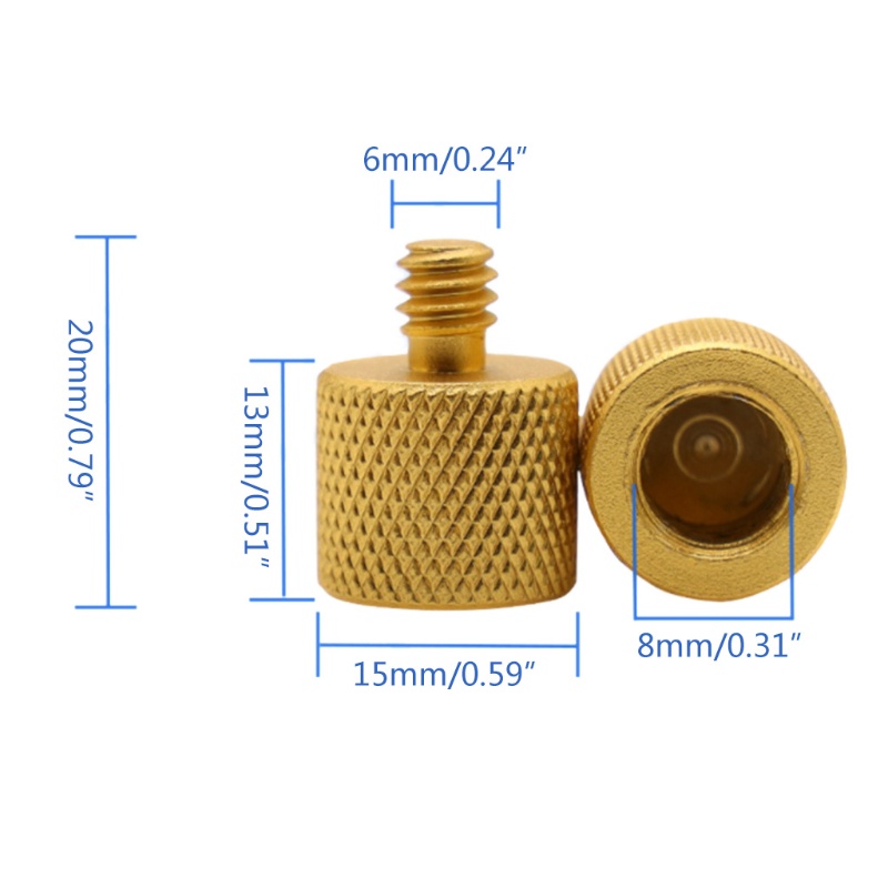 Vít Chuyển Đổi Đầu 1 / 4 &quot;Sang Đầu 3 / 8&quot; Cho Micro Ba Chân