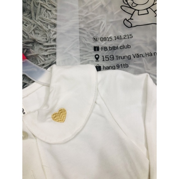 Áo côtn cổ sen bé gái chất siêu mềm