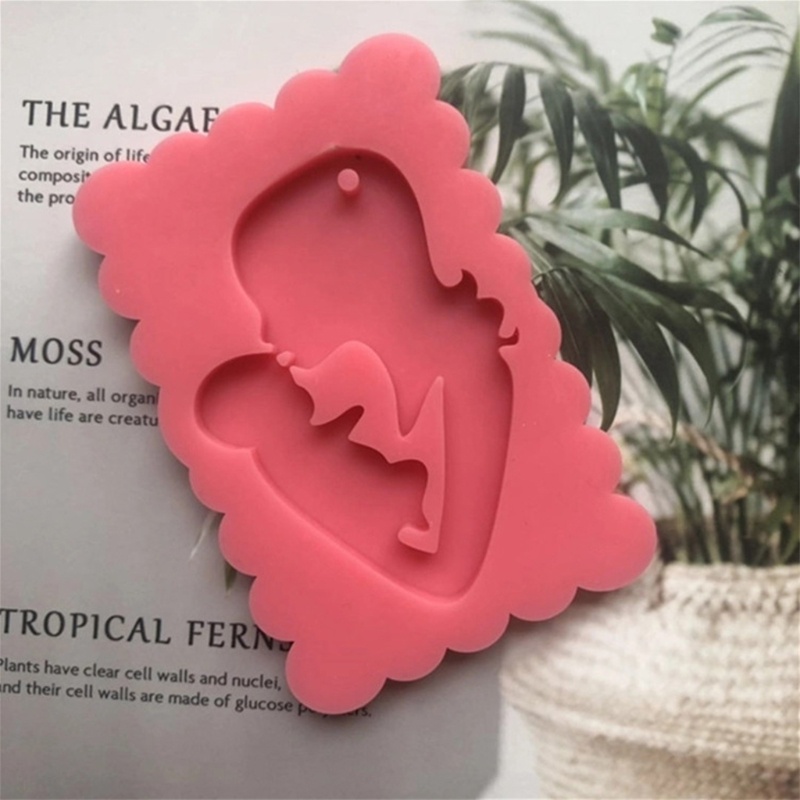 Khuôn Silicone Làm Mặt Dây Chuyền / Vòng Tay / Chìa Khóa Bằng Resin Thủ Công Sáng Tạo DIY