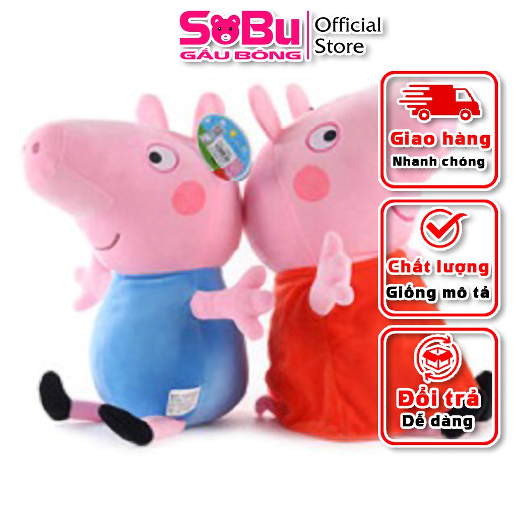 Gấu bông, heo PEPPA đáng yêu nghộ nghĩnh 25cm 💠SoBu - Gấu Bông💠