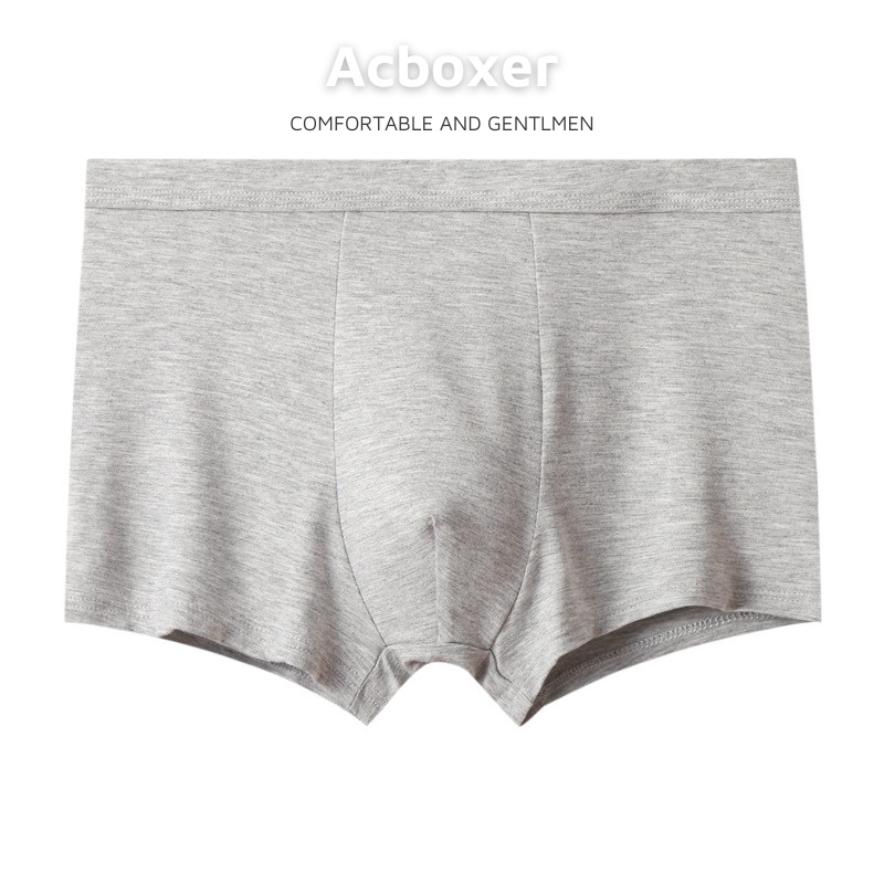 Quần lót nam boxer màu basic vải Modal mềm mại, thoáng khí hàng cao cấp ACBX04