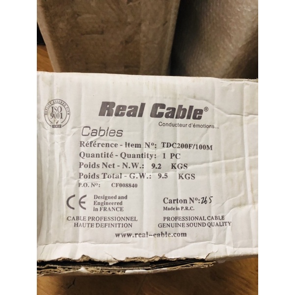 Dây loa Realcabel lõi đồng 3mm chính hãng