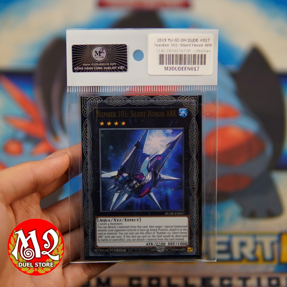 Thẻ bài yugioh DUDE-EN017Number 101: Silent Honor ARK - Ultra Rare -  Bảo quản M2SCCQ-LITE