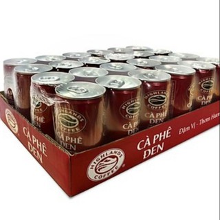 Thùng 24 lon cà phê đen highlands coffee 185ml/lon 2022* thùng 24 lon