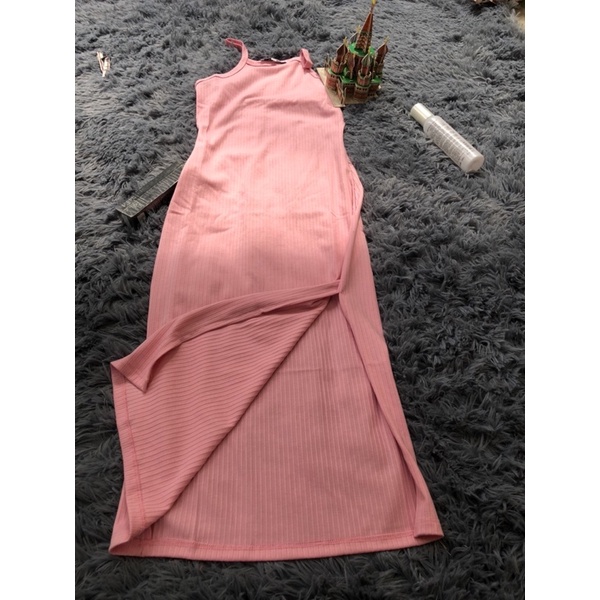 Váy đầm cổ yếm xẻ tà nữ XS-S-M-L-XL vnxk Love J