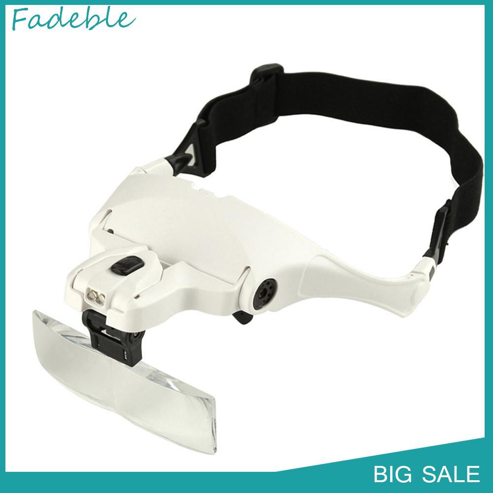 Kính Lúp Đeo Đầu Phóng Đại 5 Lần Với Đèn Led