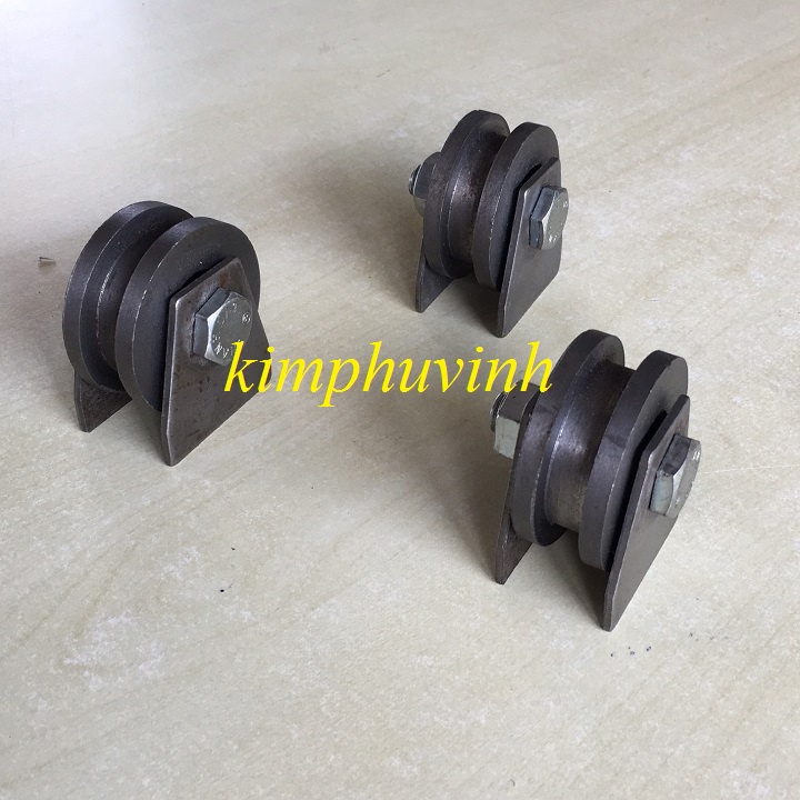 01 CÁI - 50MM BÁNH XE RÃNH U - BÁNH XE CỬA LÙA RAY U