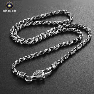 Dây Chuyền bạc nam VIỄN CHÍ BẢO móc chùy kim cang chất liệu bạc thái - D100223