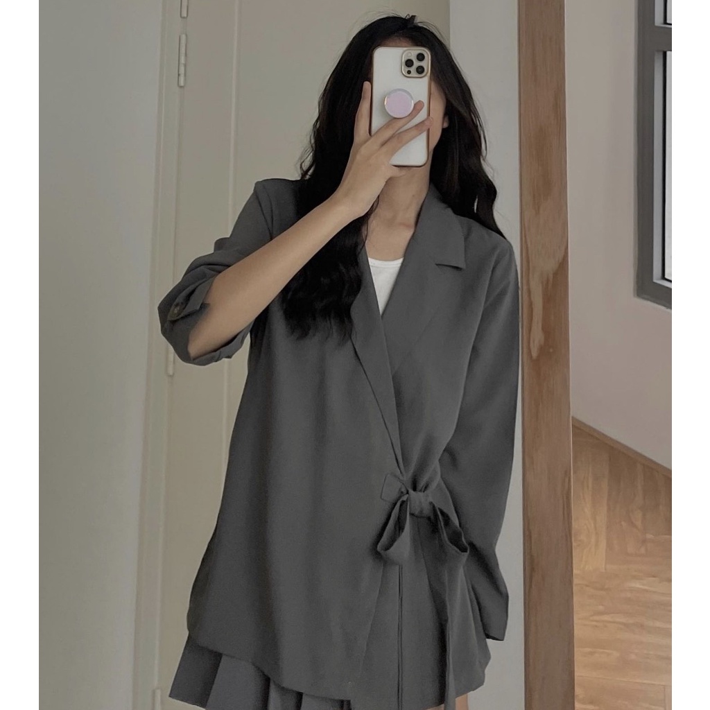 Áo vest buộc vạt chéo ( kèm ảnh thật shop chụp) | BigBuy360 - bigbuy360.vn