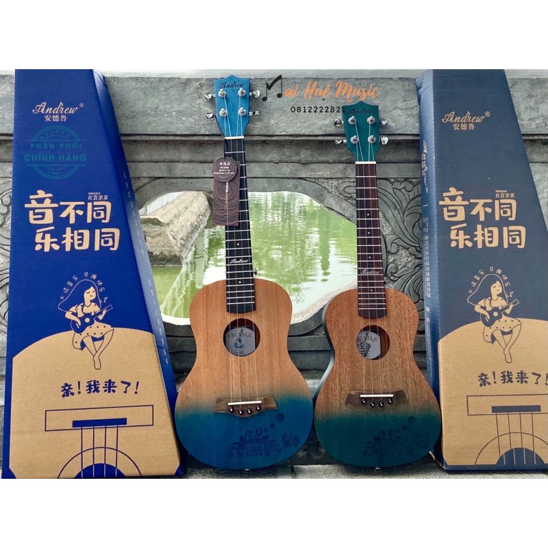 Đàn Ukulele Tenor 26inch chính hãng ANDREW - tặng đầy đủ phụ kiện