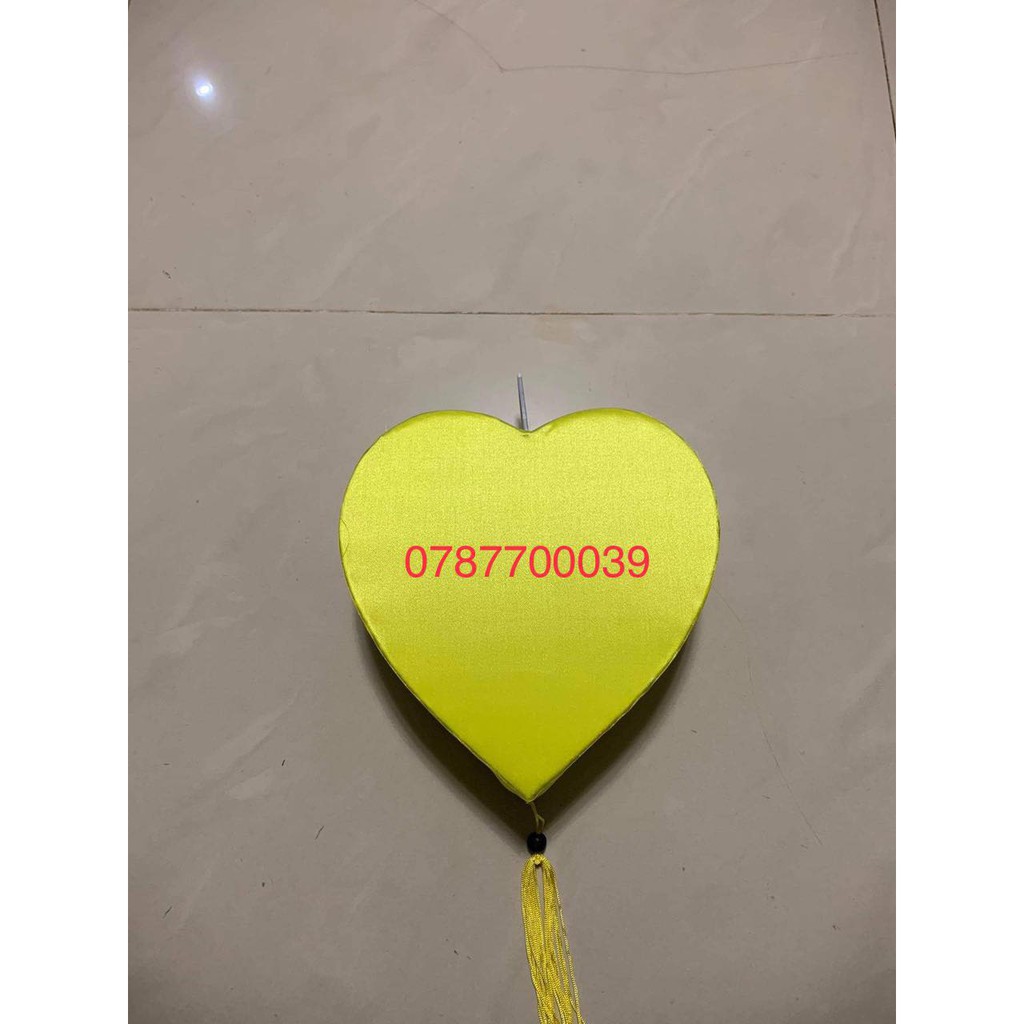 Lồng đèn tim nhiều màu có sẵn 20cm