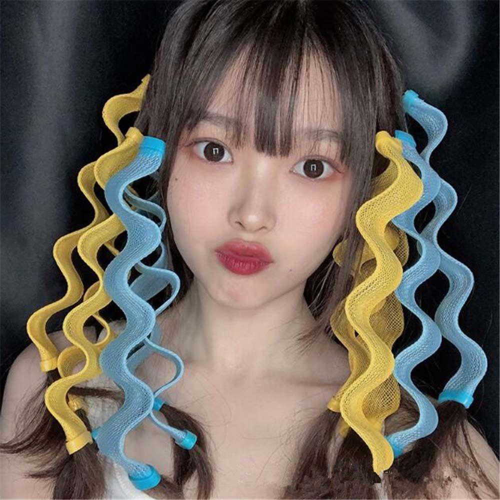 Bộ lô uốn tóc xoăn Aroma tại nhà gồm 12 ống uốn thủ công tiện lợi