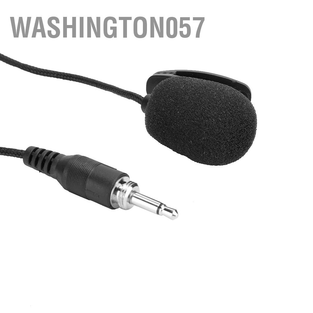Washington057 3PCS 04A Compact Professional Mini 3.5mm Screw Plug Microphone Wired Lapel Collar Clip Amplifier Mic