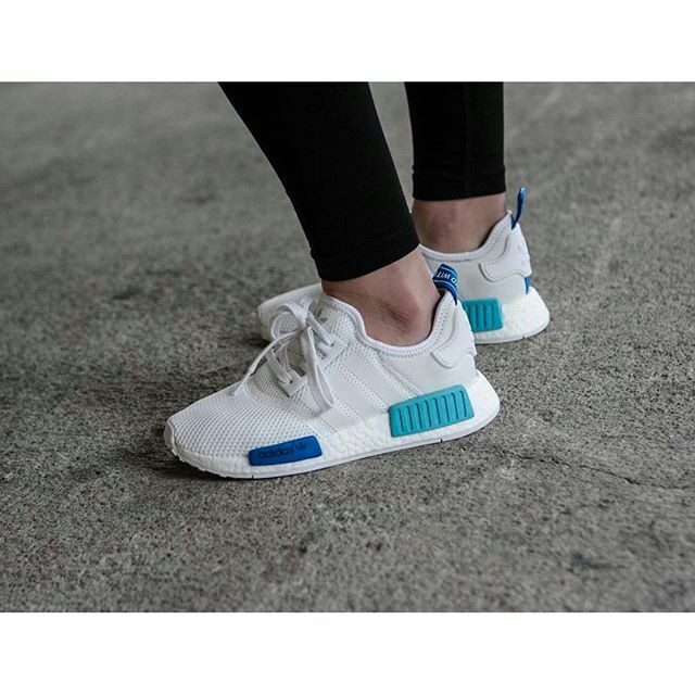 💥 GIÀY THỂ THAO NMD R1 WHITE BLUE