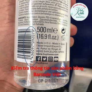 NƯỚC TẨY TRANG BYPHASSE FACE MAKE-UP REMOVER 500ml