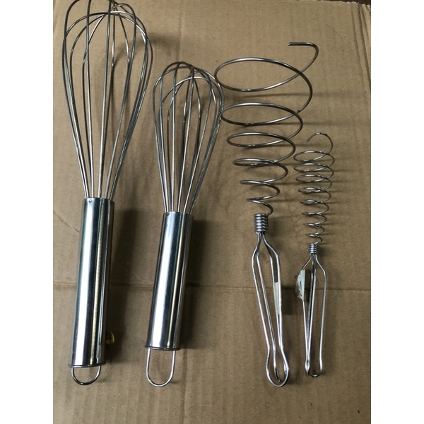 Đồ đánh trứng dụng cụ đánh bột làm bánh inox phới đánh trứng