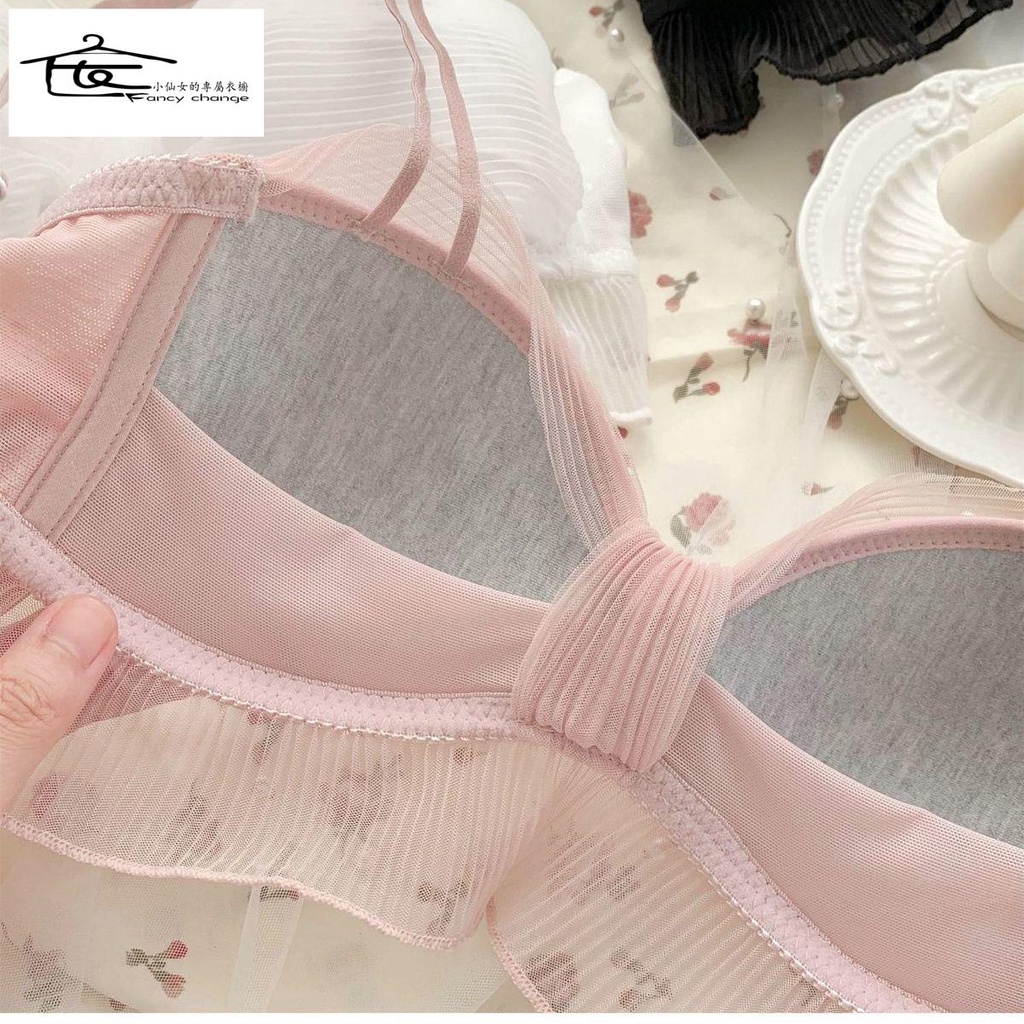 Áo Ngực Mỏng Không Gọng Thép Phong Cách Hàn Quốc Quyến Rũ Cho Nữ