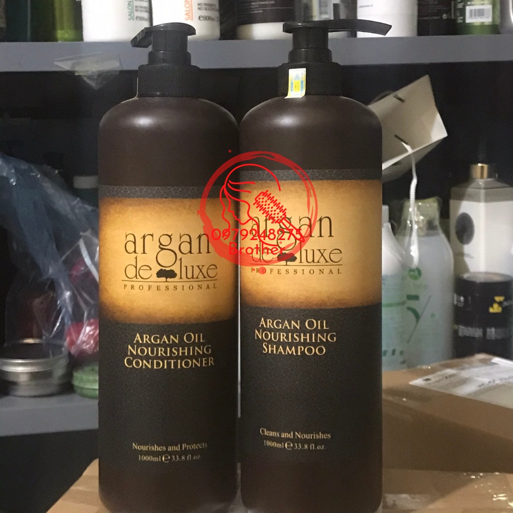 Cặp dầu gội xả ARGAN OIL DELUXE 1000ML HƯƠNG NƯỚC HOA 🎯️🎯️🎯