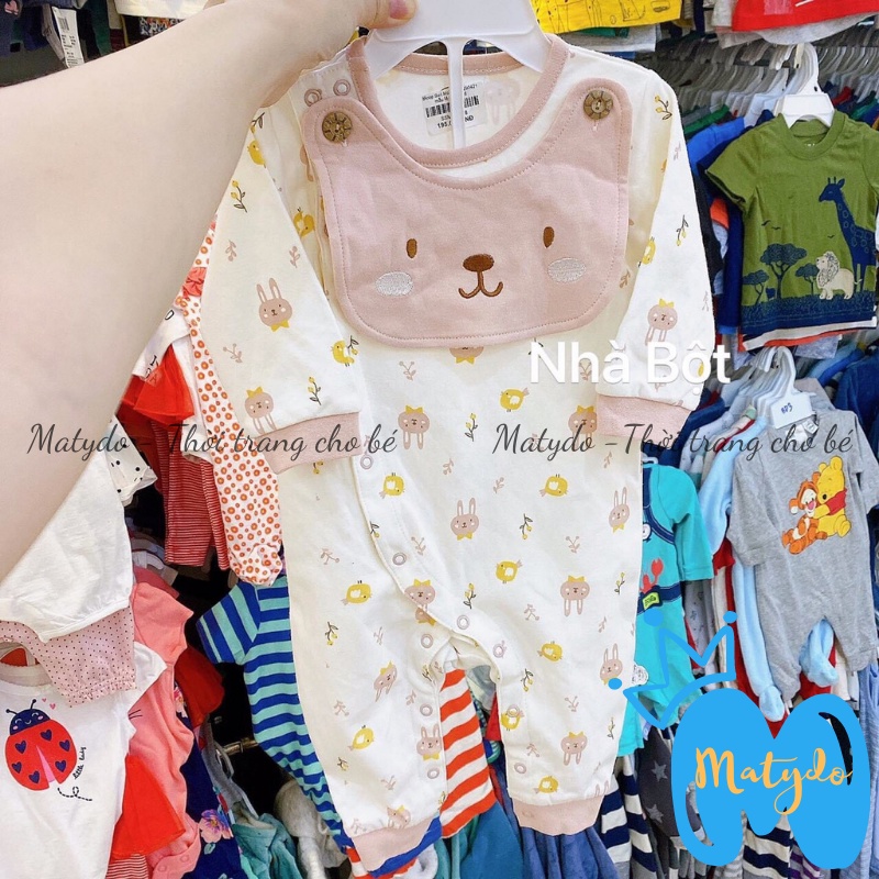 Bodysuit cho bé bộ body dài tay MATYDO cho trẻ sơ sinh xô và cotton Molo Balo cho bé 4-14kg hàng lỗi nhẹ