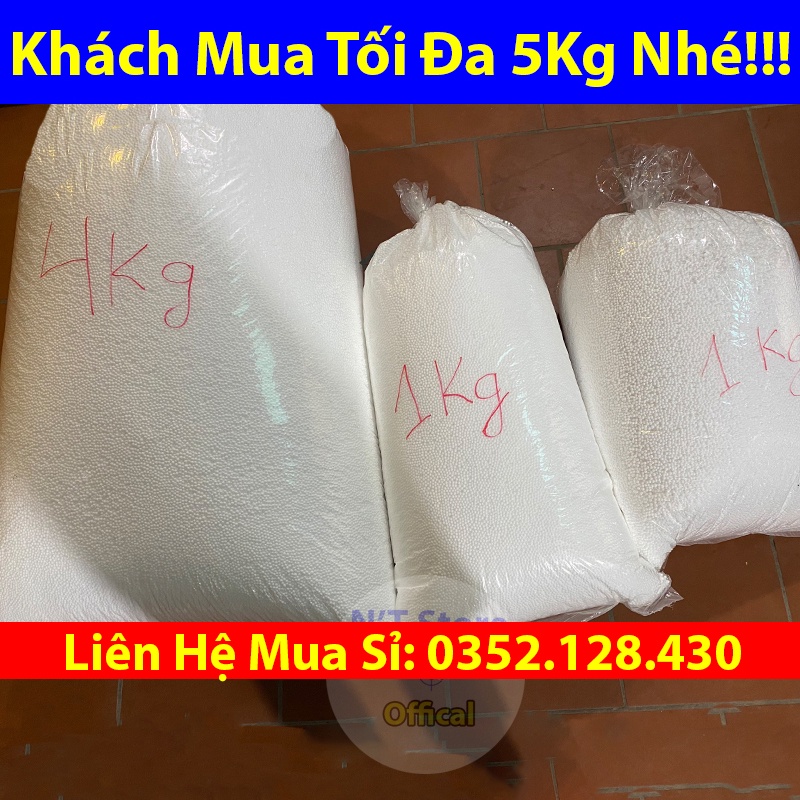 Hạt xốp trắng nhồi ghế lười, nhồi hộp quà, trang trí giáng sinh