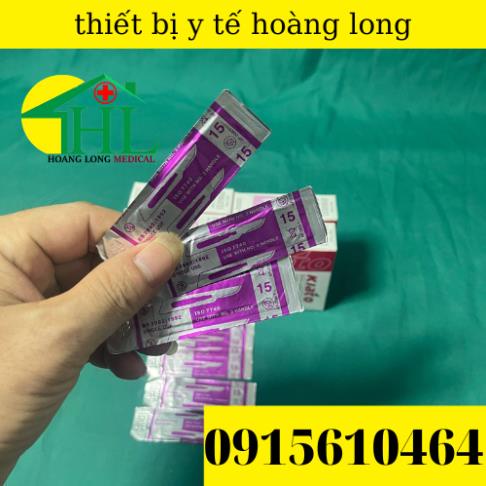 Lưỡi dao mổ kiato số 15 nhỏ ,xắc bén hộp 100 cái