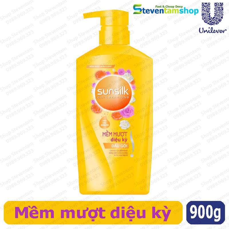 Dầu gội SUNSILK mềm mượt 900g