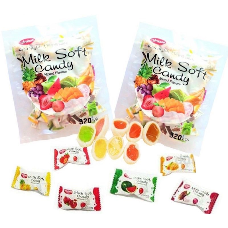Kẹo Dẻo Trái Cây Milk Soft Candy Thái Lan 320g