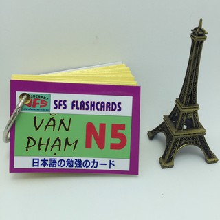 [XÃ KHO GIẢM 50%] Bộ Thẻ Tiếng Nhật Văn Phạm N5