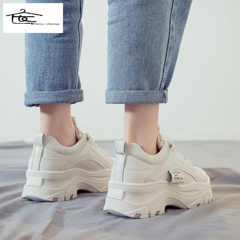 Giày Thể Thao Da Thời Trang Xuân Thu Hàn Quốc Dành Cho Nữ