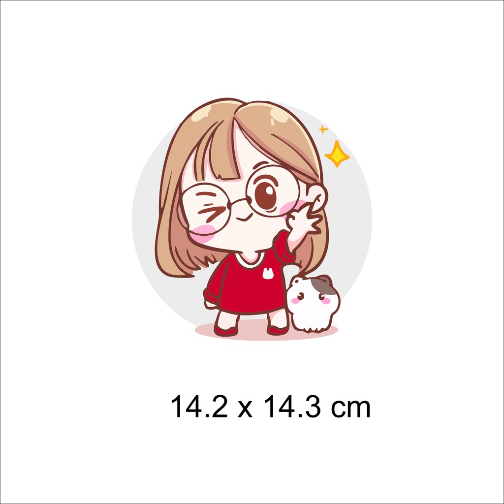 Hình ủi, hình in nhiệt - cô gái đáng yêu