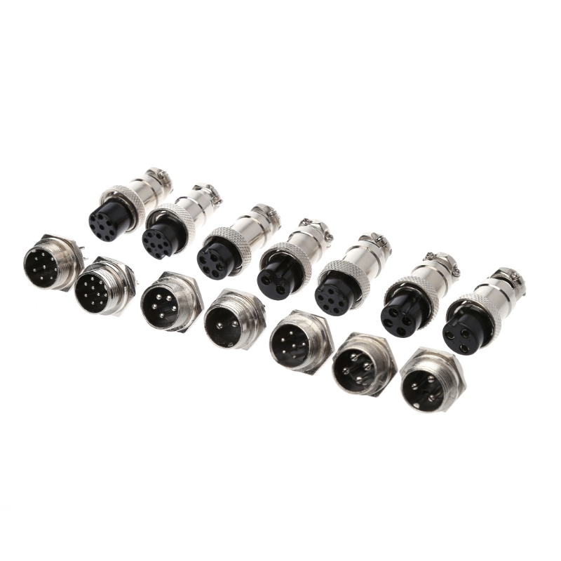 Đầu Nối Dây Điện 16mm 2 / 3 / 4 / 5 / 6 / 8 / 9 Pin Gx16