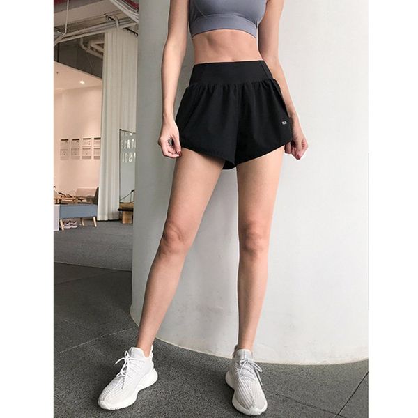 Quần đùi 2 lớp tập gym, cạp lưng cao, tập yoga aerobic zumba chạy bộ, nhanh khô thấm hút mồ hôi