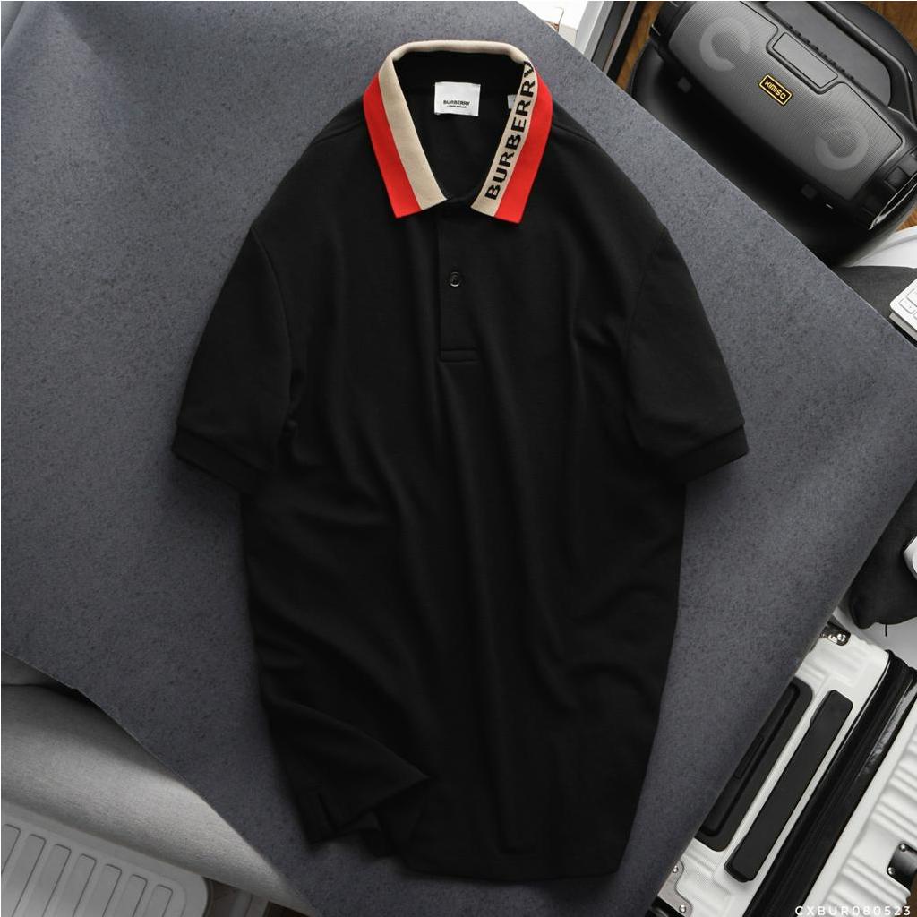 Áo Polo Nam BBR Ngắn Tay Cổ Logo PL52, Form slim, vải mắt ca mập cực mềm mát, Hàng VNXK