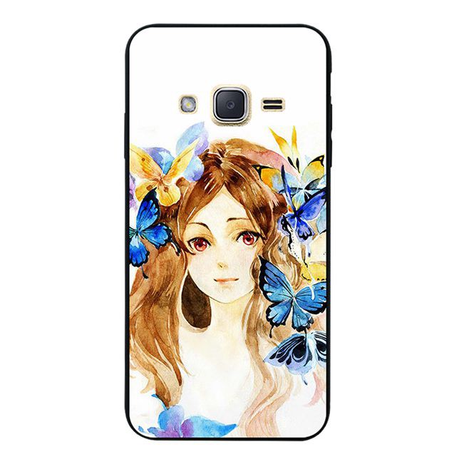 Samsung Galaxy A3 A5 A7 A8 J1 Ace J2 J3 J5 J7 2015 2016 Sketch female Silicon Case