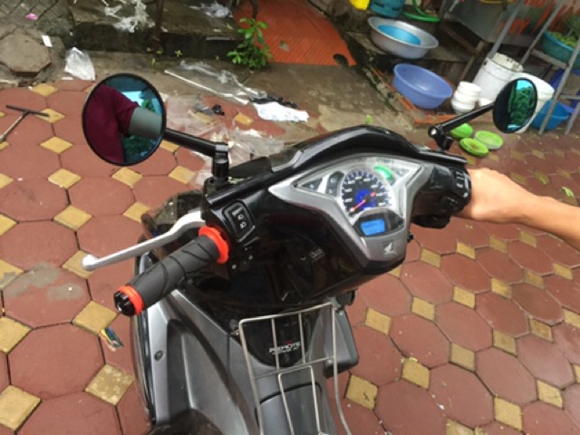 1 gương tròn ziroma đen
