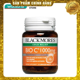 [Chính Hãng] Thực Phẩm Bảo Vệ Sức Khỏe Blackmores Bio C 1000mg 31 Viên
