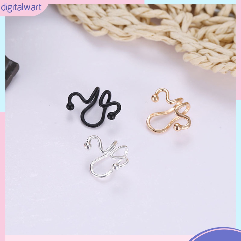 Khuyên Kẹp Vành Tai Kiểu Dáng Đơn Giản Thanh Lịch Dành Cho Nữ