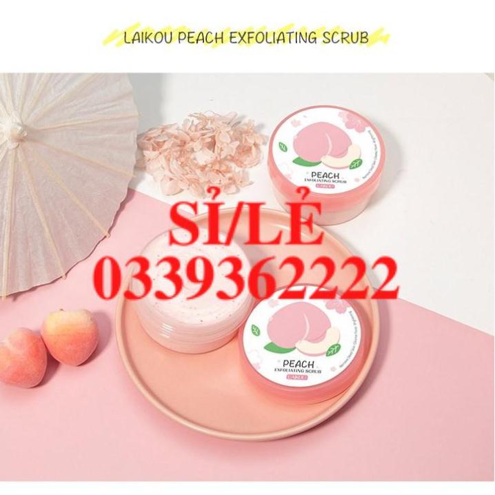 [ CHÍNH HÃNG ] Tẩy da chết đào dành cho mặt Peach Exfoliating Scrub Laikou 90G Sena Beauty  HAIANHSHOP