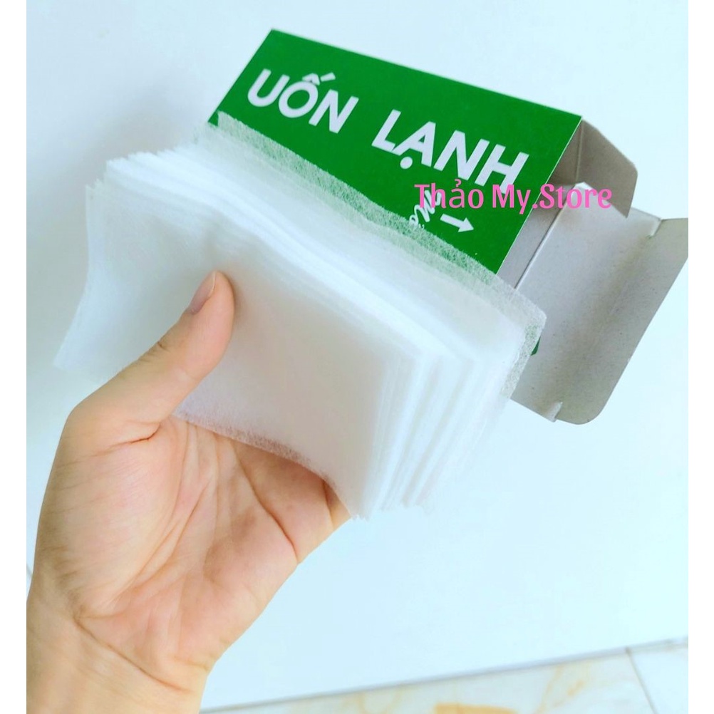 Giấy Uốn Lạnh Tốt Mềm Dai Hộp Xanh giá sỉ , hỗ trợ khi uốn tóc siêu tiện dụng , nhỏ gọn, xinh xắn, giá rẻ
