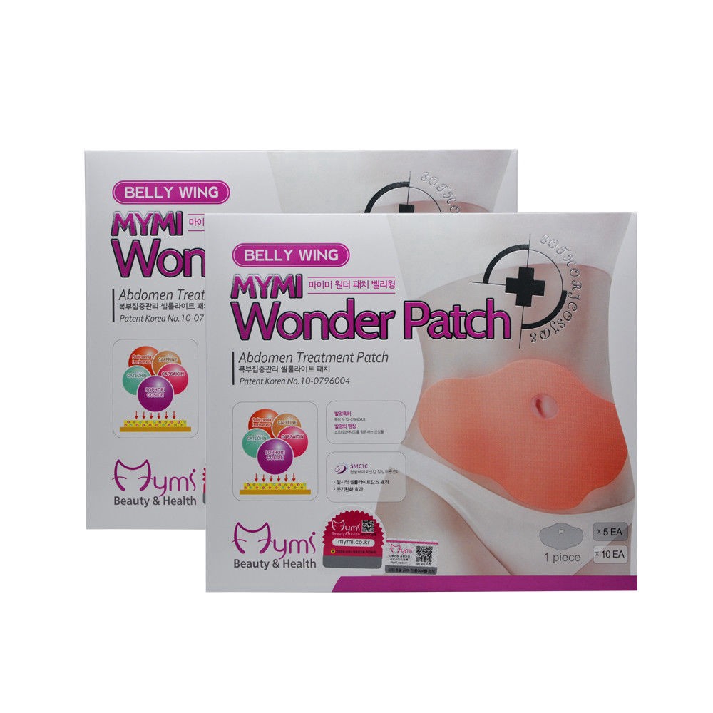 Set 5 miếng dán đốt mỡ thon gọn bụng nhanh chóng chất lượng cao Mymi Wonder