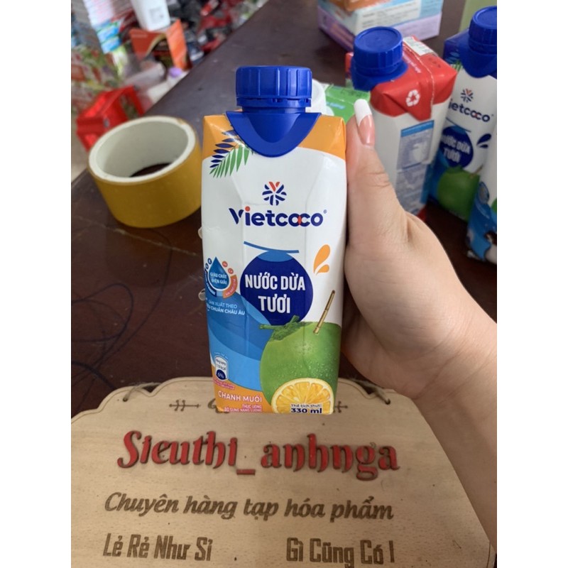 [Mã 66FMCGSALE hoàn 8% đơn 500K] Nước Dừa Tươi Vietcoco 330Ml ( Nhiều Vị)