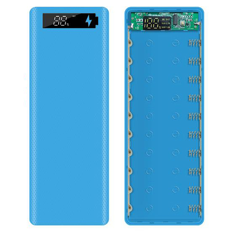 Hộp Sạc Dự Phòng Tự Lắp Ráp Sức Chứa 10 Pin 18650 Có Màn Hình Lcd Tiện Dụng | BigBuy360 - bigbuy360.vn