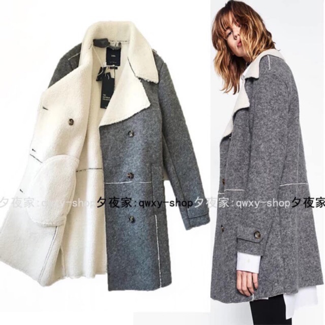 Áo dạ lông zara