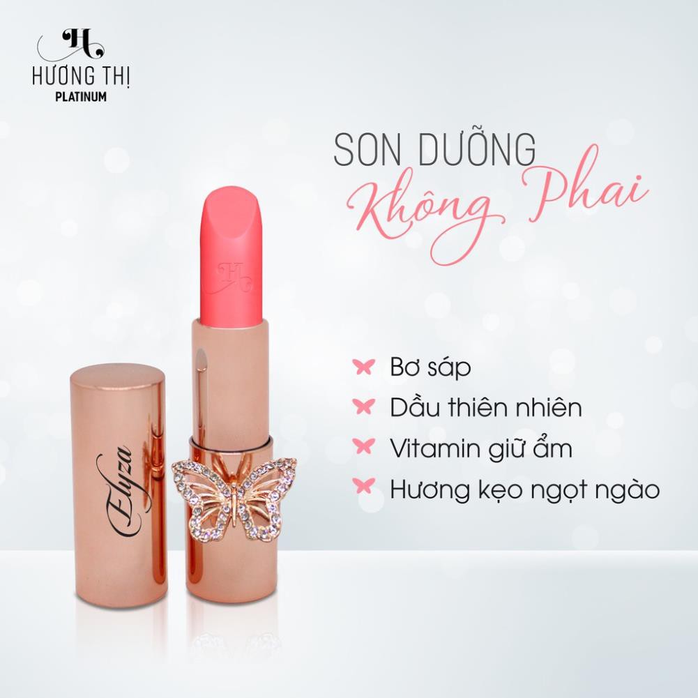 Son Dưỡng Môi Không Phai Elyza Hương Thị Siêu Sang – Phiên Bản Bươm Bướm (Hồng Đáng Yêu) HƯƠNG THỊ PLATINUM | BigBuy360 - bigbuy360.vn