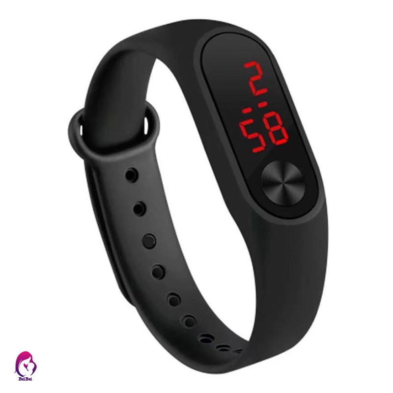 Đồng Hồ Thể Thao Điện Tử Đèn Led Dây Silicone Cho Nam Và Nữ