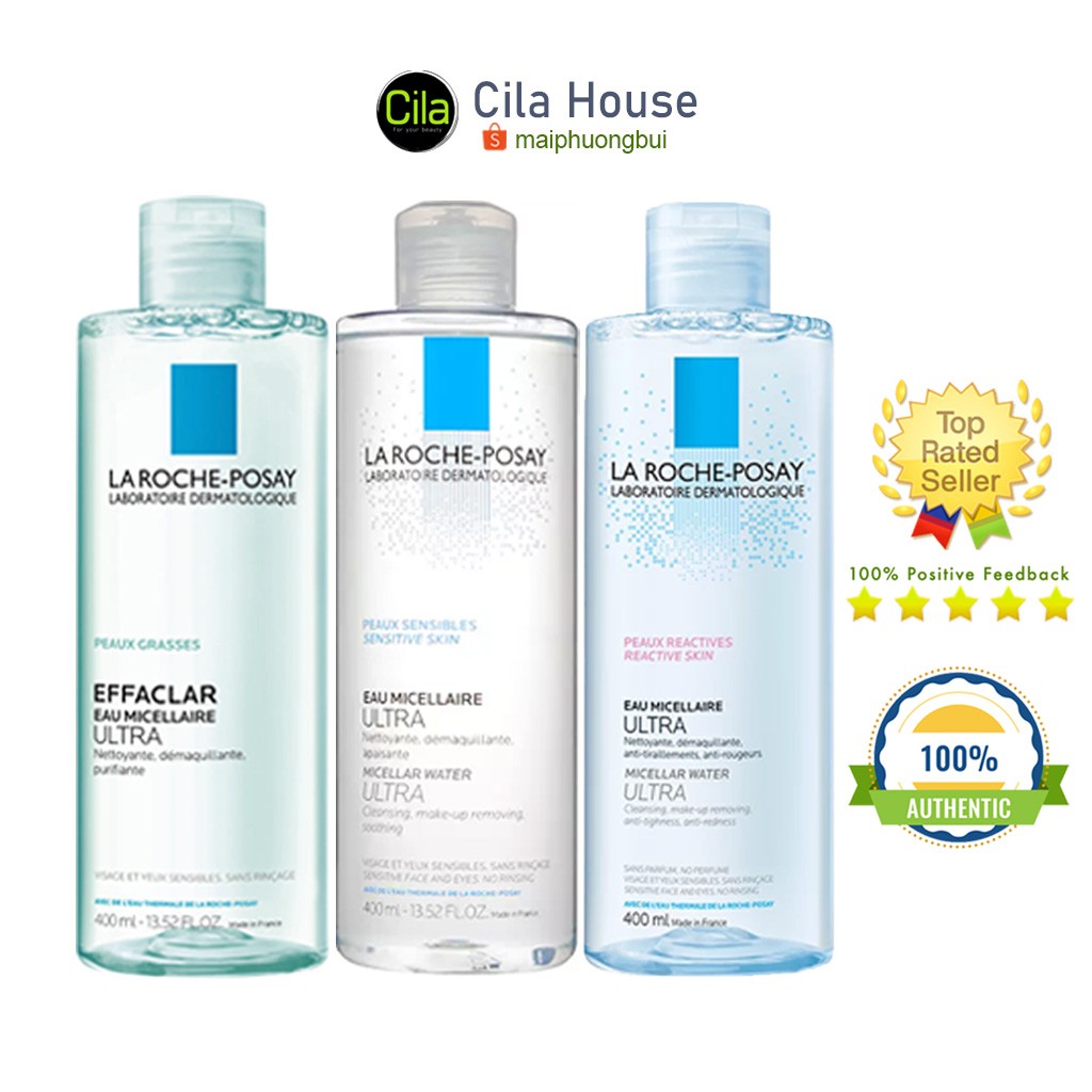 [Mã 257FMCGSALE giảm 7% đơn 500K] Nước Tẩy Trang La Roche Posay 400ml - Cila House