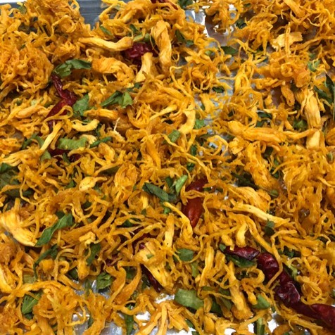 500gr - Khô gà lá chanh homemade (500g/túi zip)