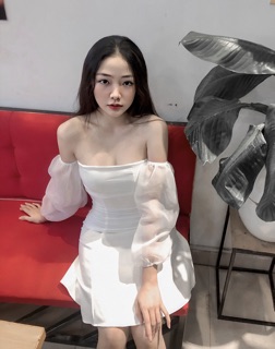 Đầm Ally tay voan